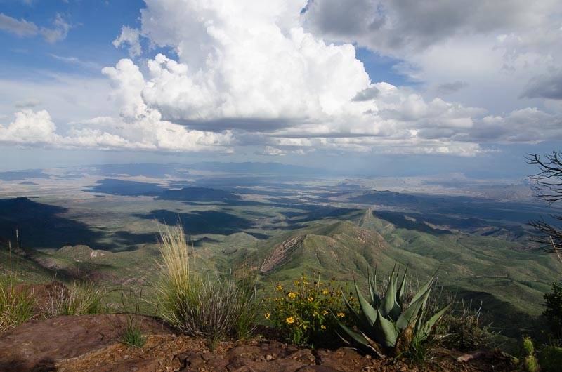 Chisos Mountains Summer rain