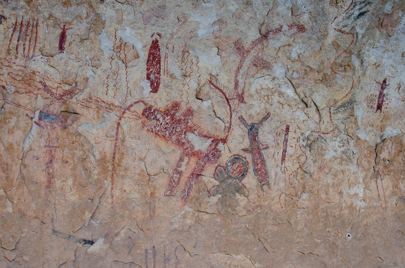 Lower Pecos River Rock Art - Seminole and Presa Canyons, Black Cave